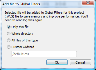 Add files to global filters